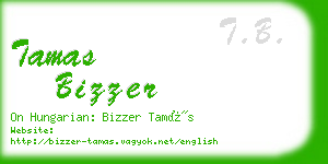 tamas bizzer business card